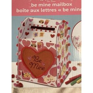 Valentine’s Day Mailbox Craft Kit DIY Great For Classroom Exchange Parties